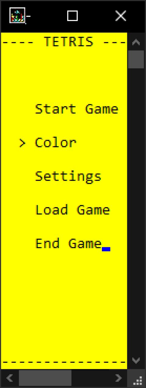 Secondary image for: Console Tetris
