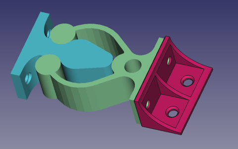 Angle mount for door clamp for sliding doors