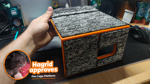 Pet cage platform